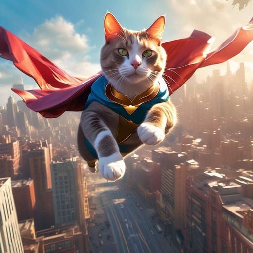 Super Cat Generated by AI