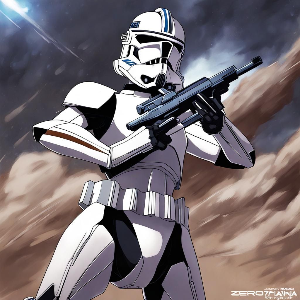 Clone Trooper in Anime Style