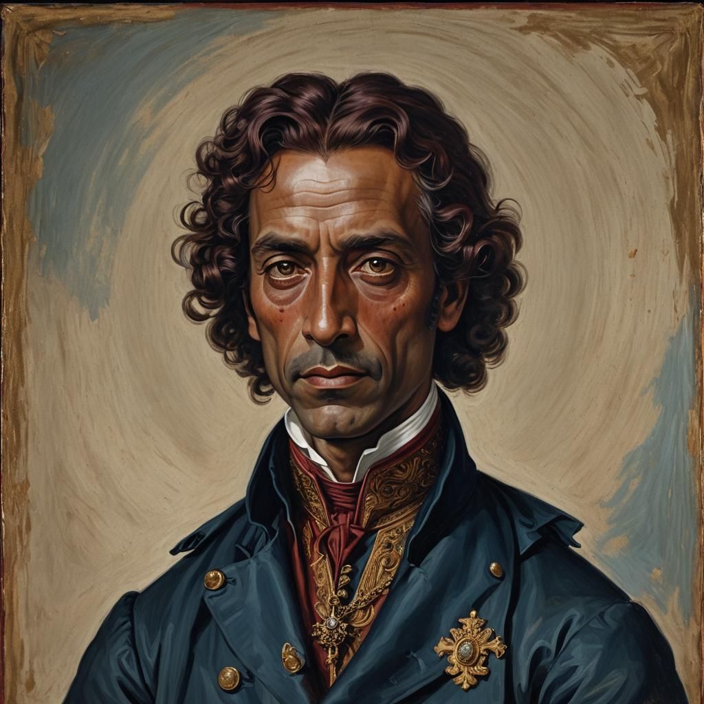 Royal Lord Portrait in Detailed Matte Painting Style