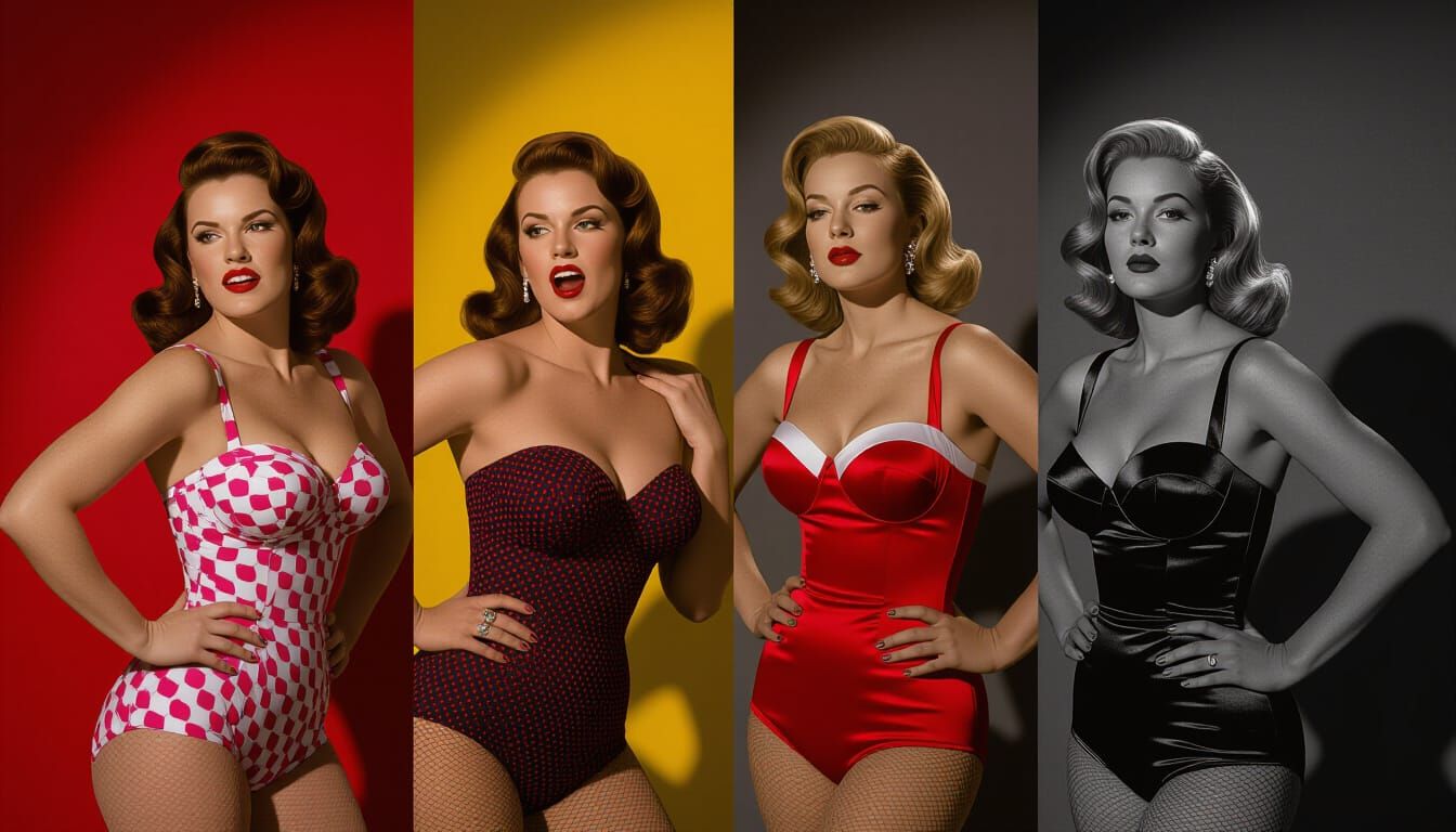 Vintage Glamour Stars in Dramatic Beefcake Wars