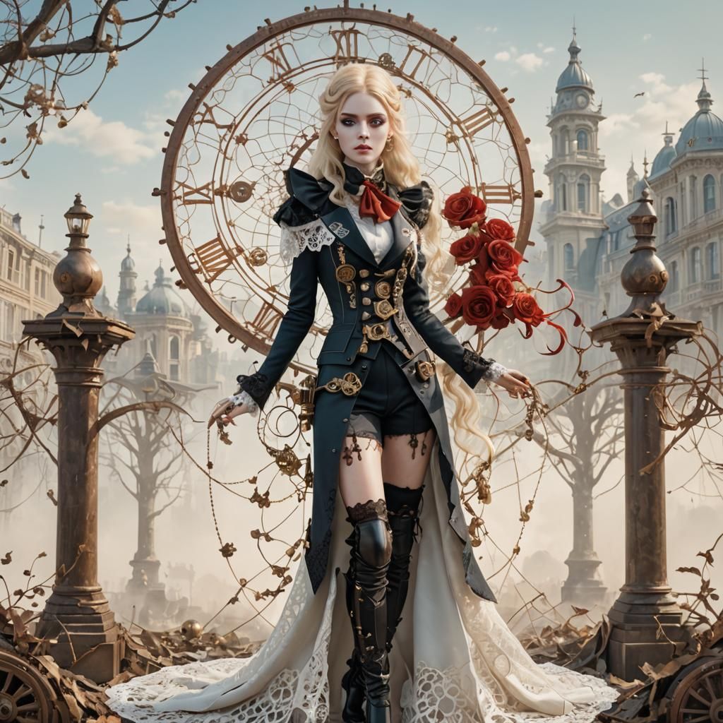 Victorian, Steampunk with a little goth thrown in.