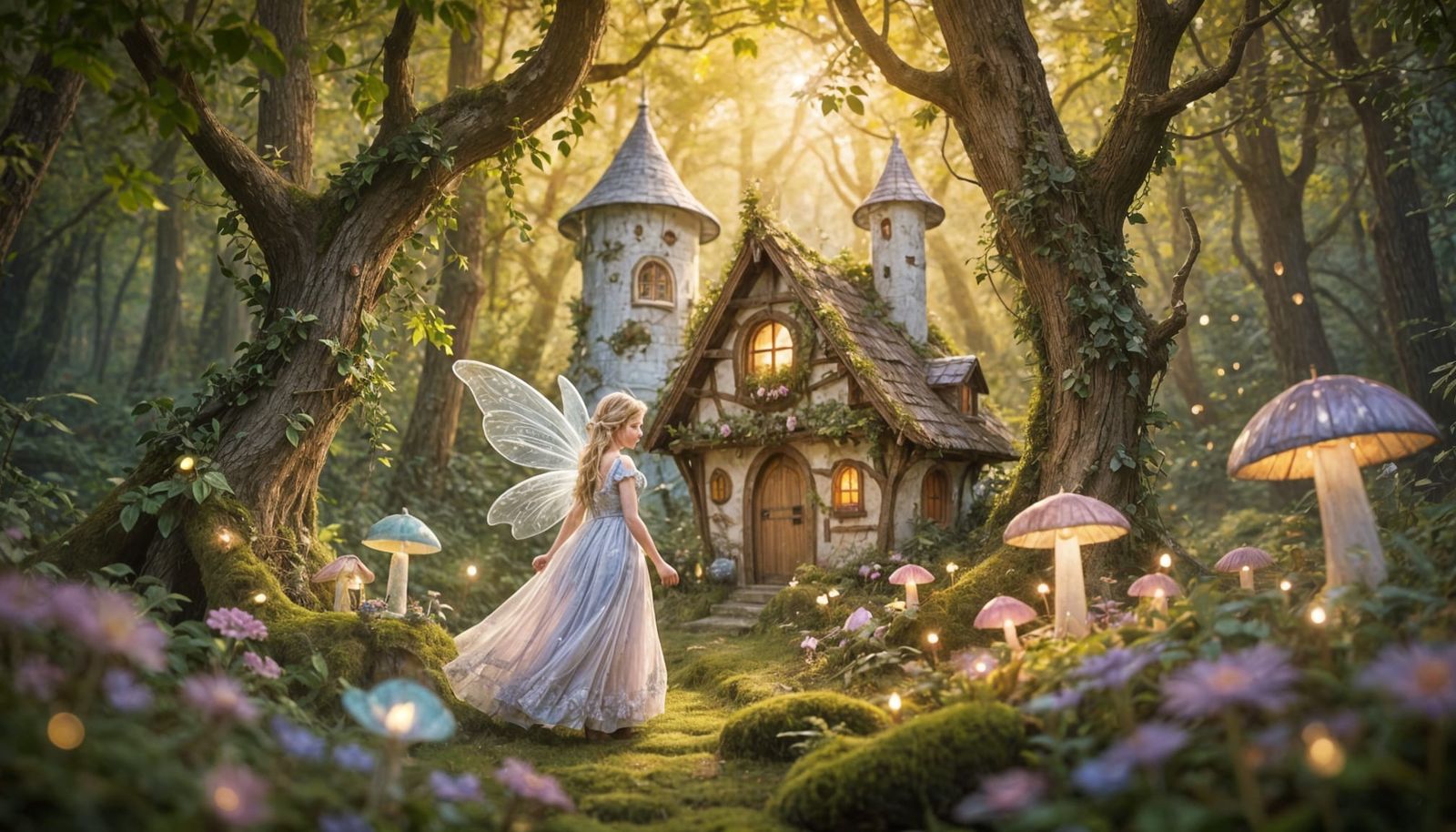 Enchanting Fairy House in a Magical Forest
