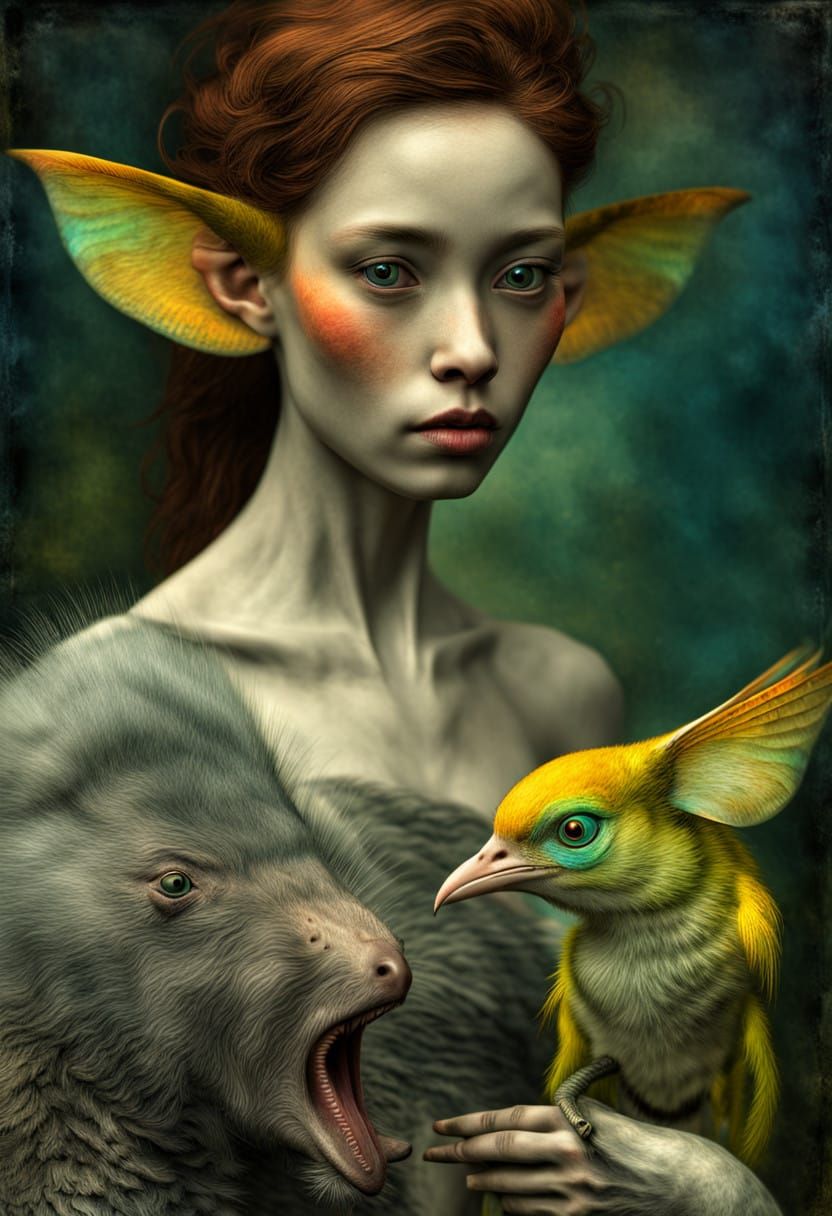 Takes After her Bird...