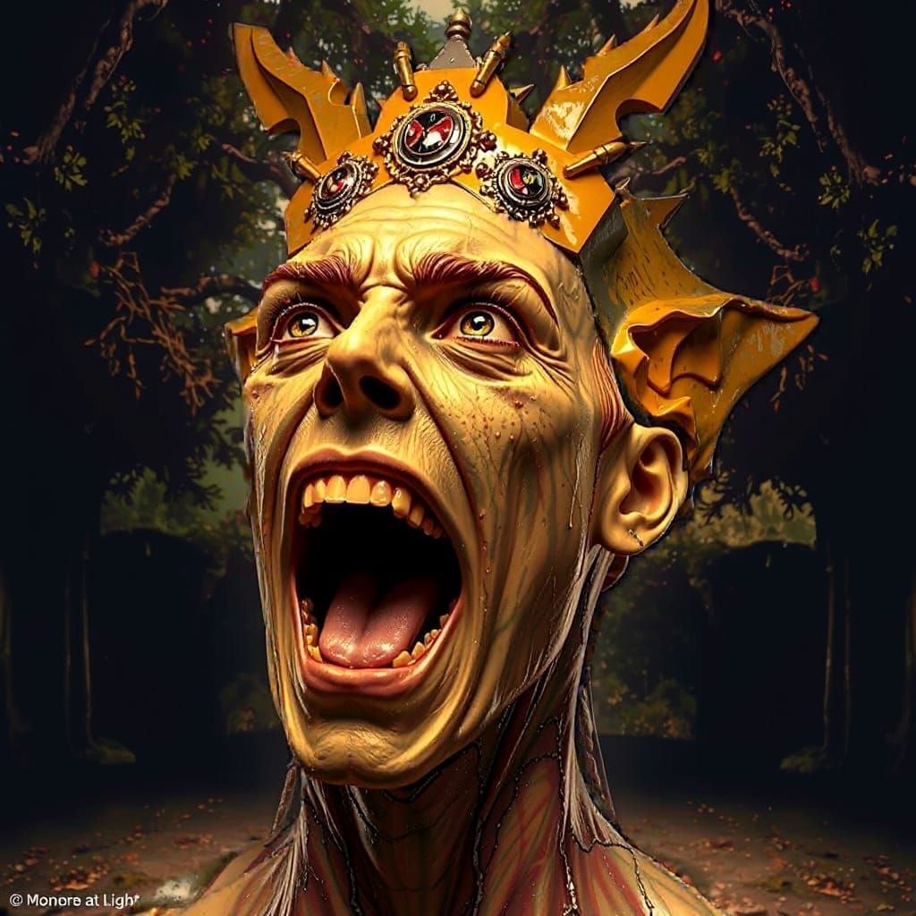 Figure in Antique Clothing in French Countryside