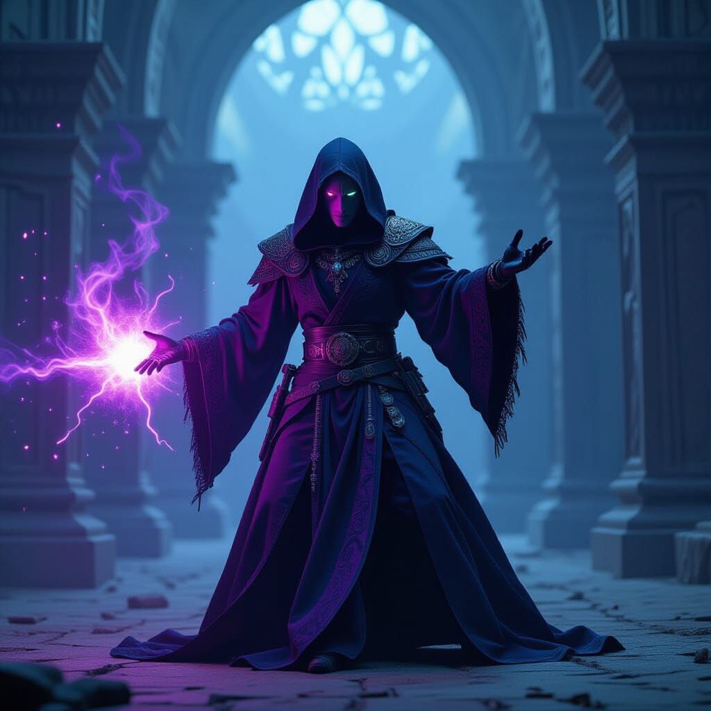 Githzerai Warlock Unleashes Psionic Mind Blast