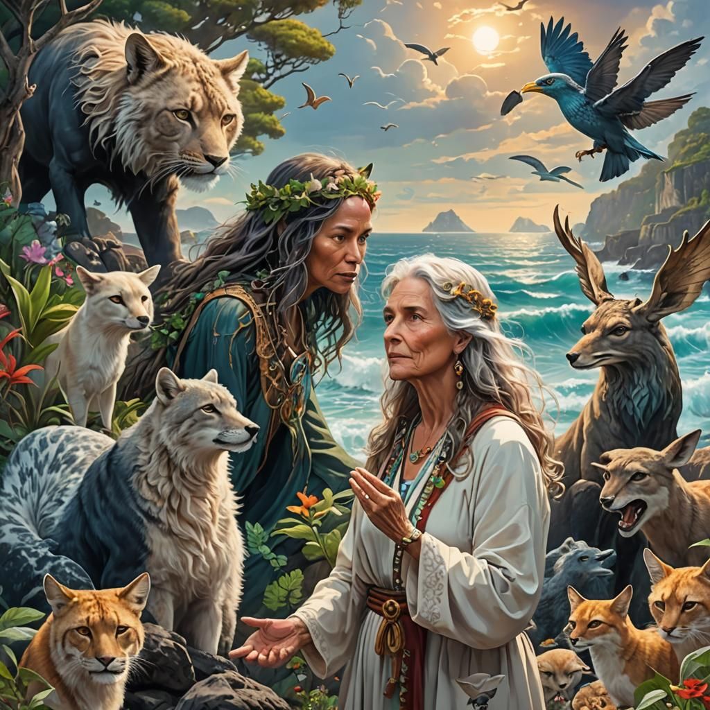 Spirit Guide Reveals Herself by the Ocean