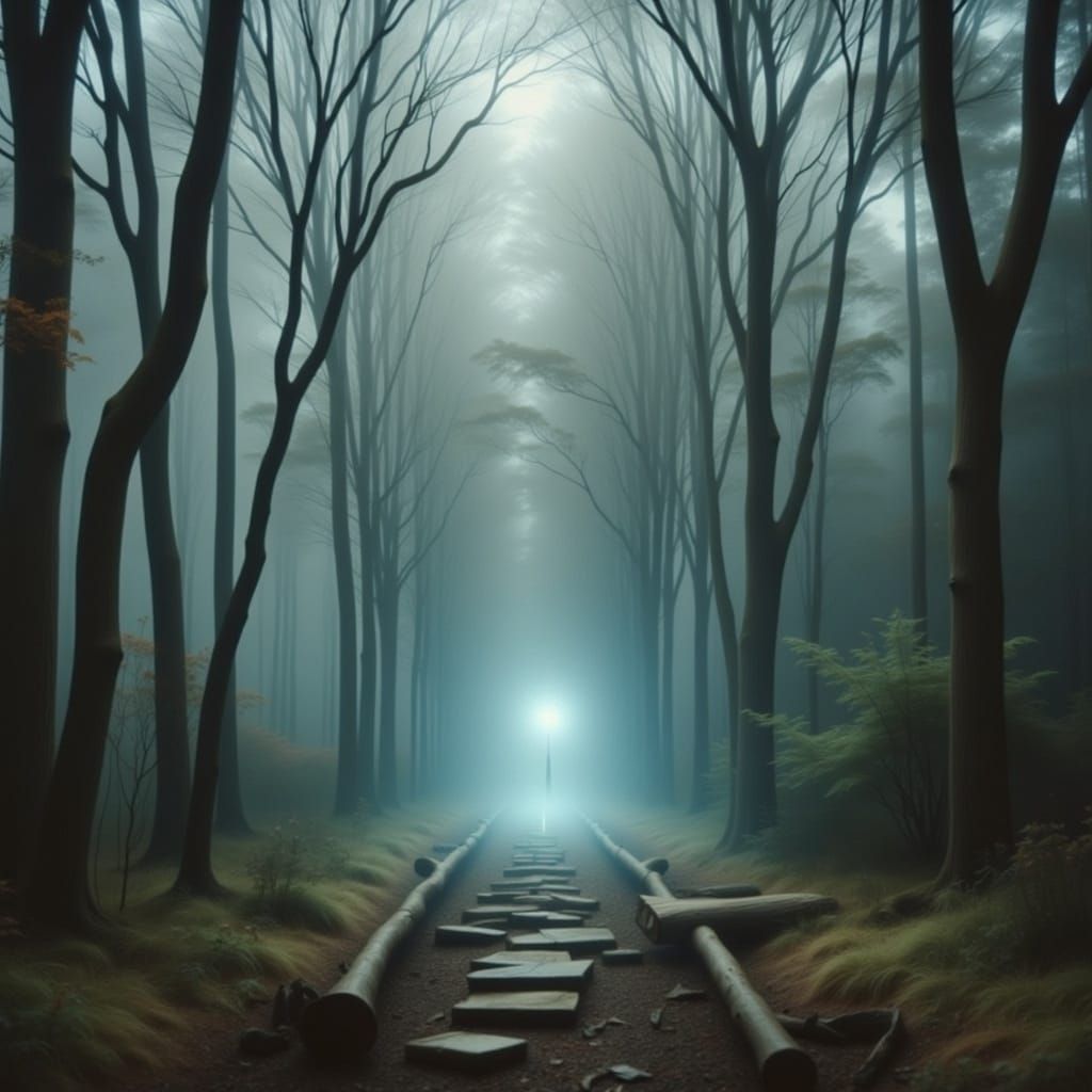 Ghostly Figure Emerges from Wishing Well