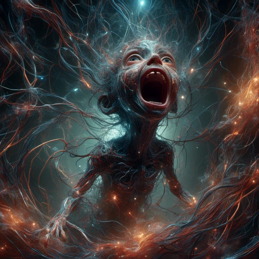 Demonic Possession: Macabre Occult Illustration