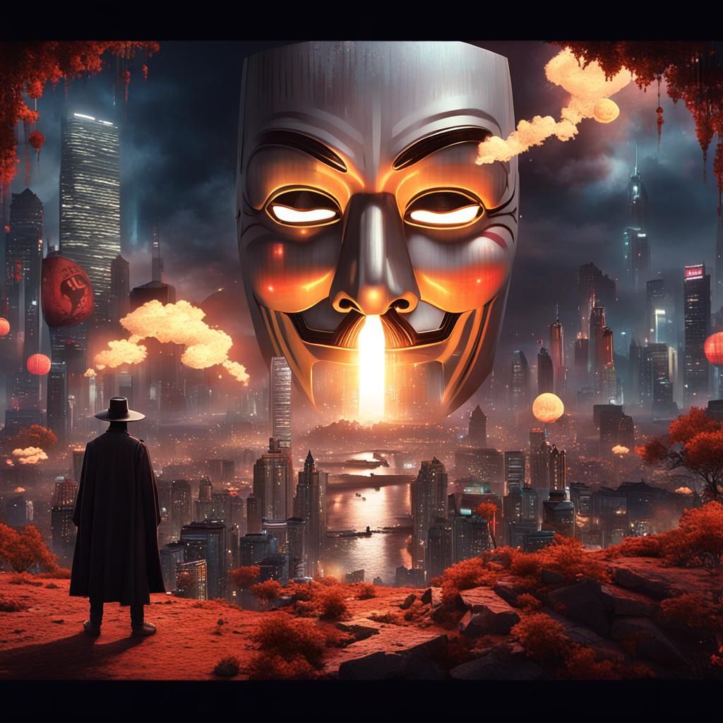 V for Vendetta Inspired Fantasy Art