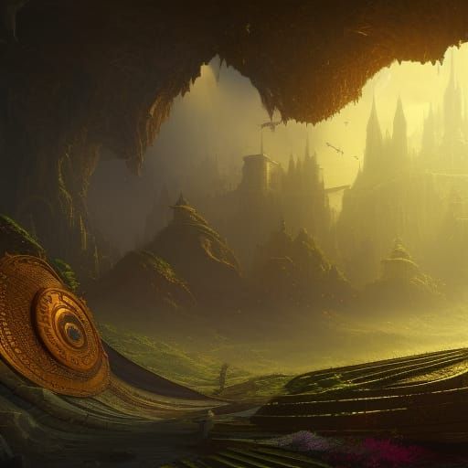 Fantastical Light Shines in Detailed Matte Painting