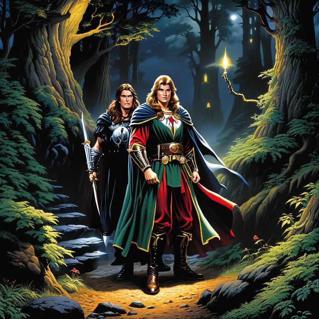 Grimdark Fantasy Landscape Illustration