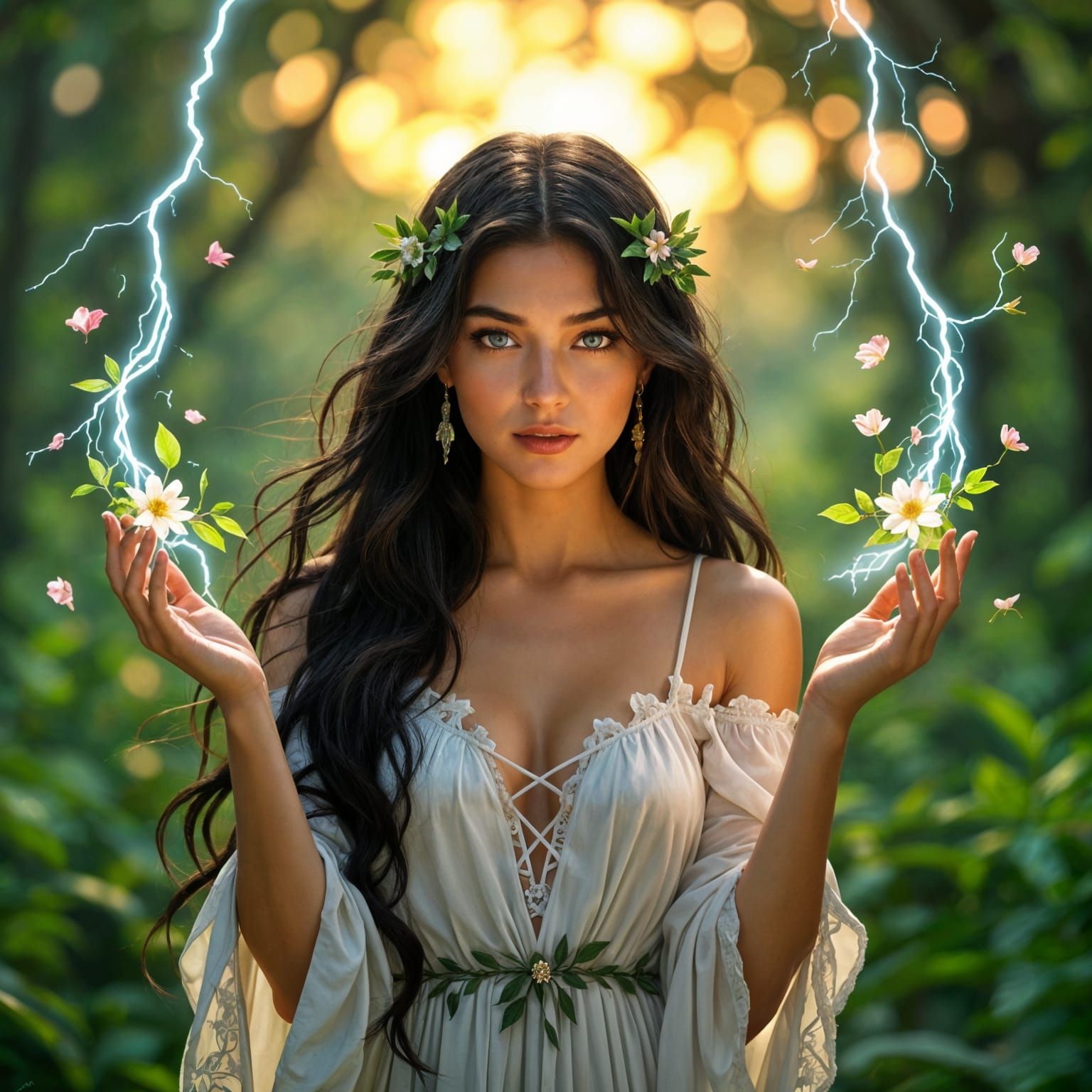 Plant Controller in Forest as Art Nouveau Masterpiece