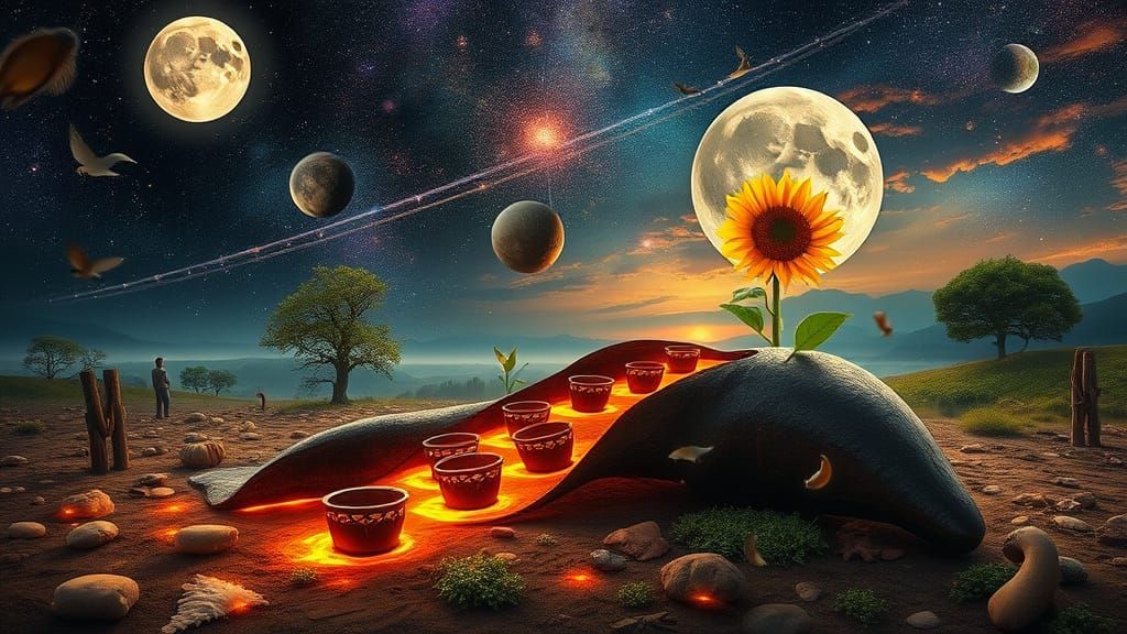 Embracing Nature's Harmony in Surreal 8K Digital Art