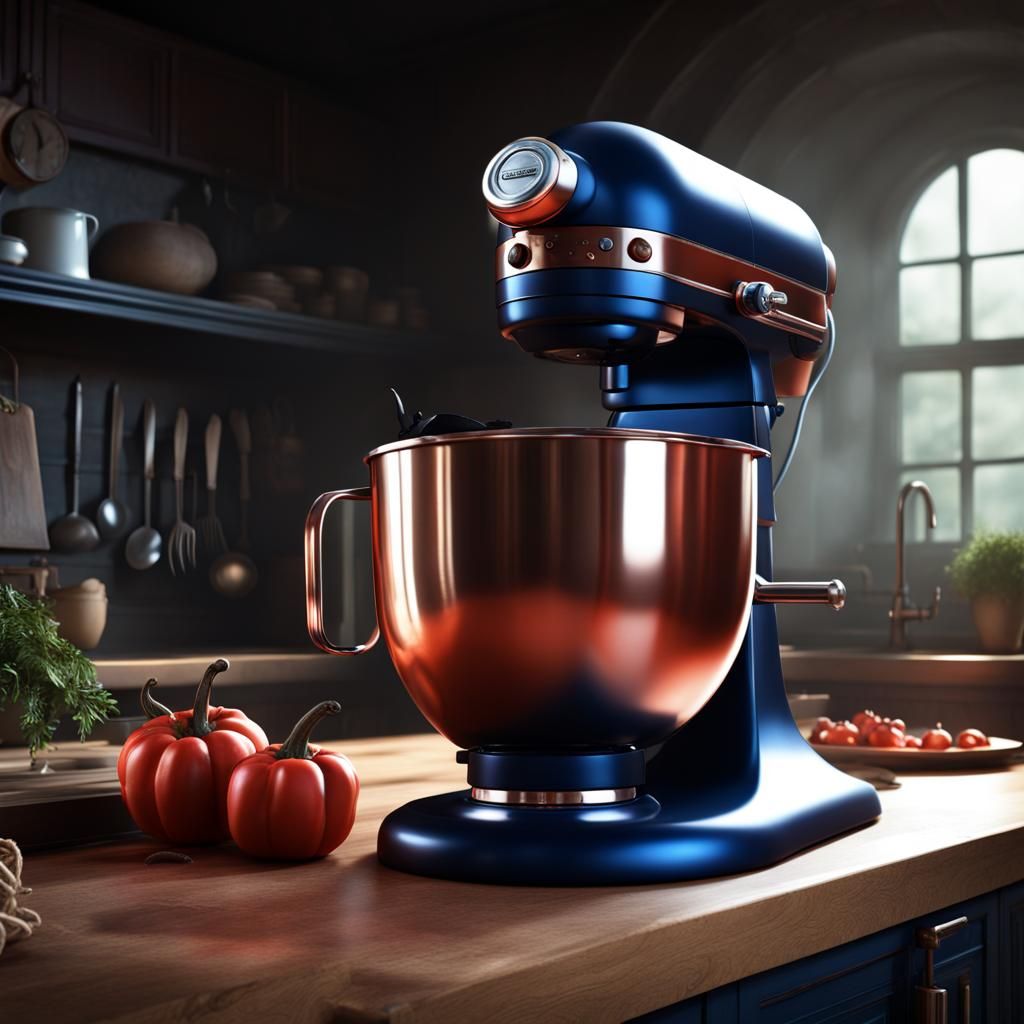 Demonic Kitchen Mixer: Detailed Matte Painting