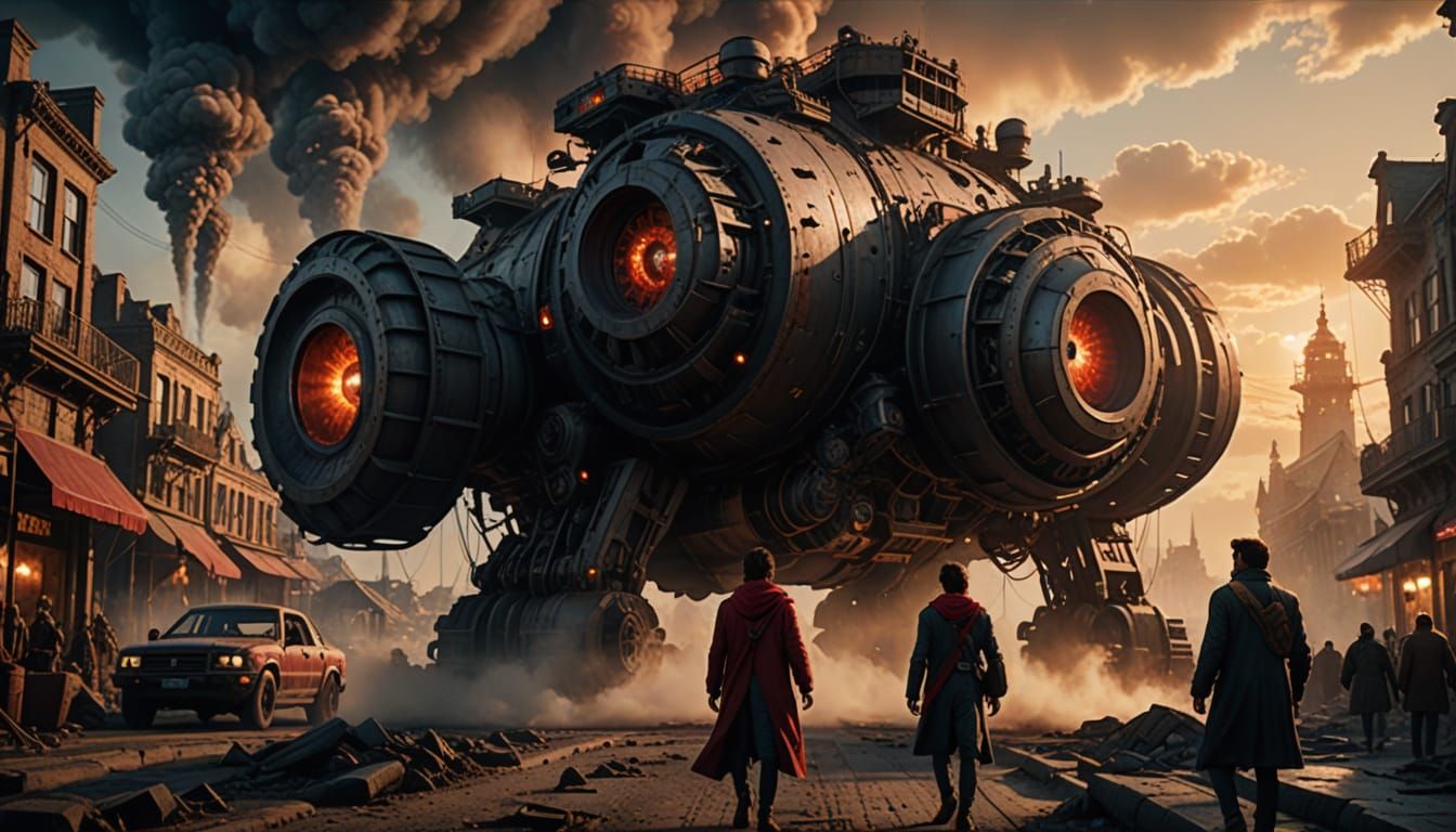 Epic Moving City Inspired by Mortal Engines