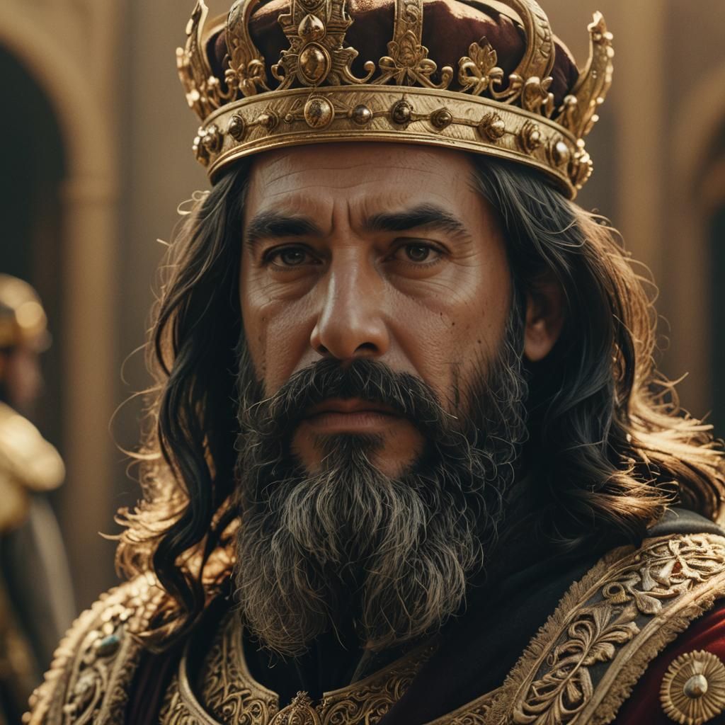 Majestic King Portrait in Cinematic Style