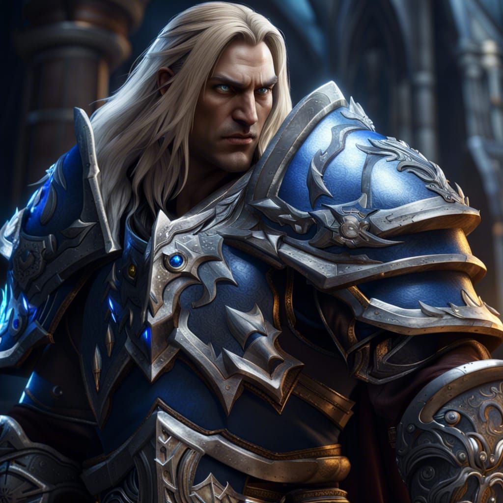 Arthas paladin from Warcraft 3