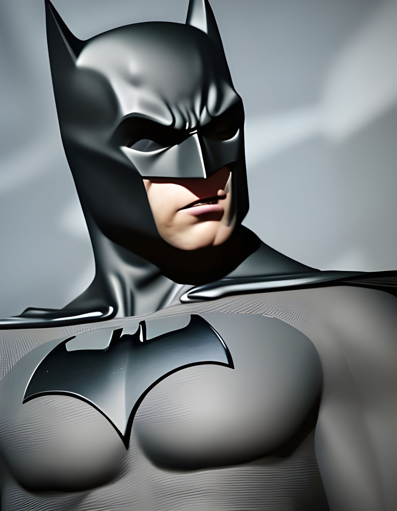 Hyperrealistic Batman in Cinema Mode with Rim Lighting