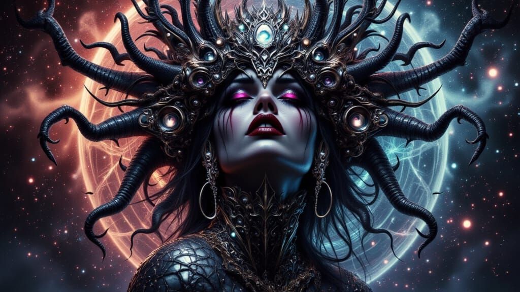 Church of Fear Exoplanet Portrait in Dynamic Lighting