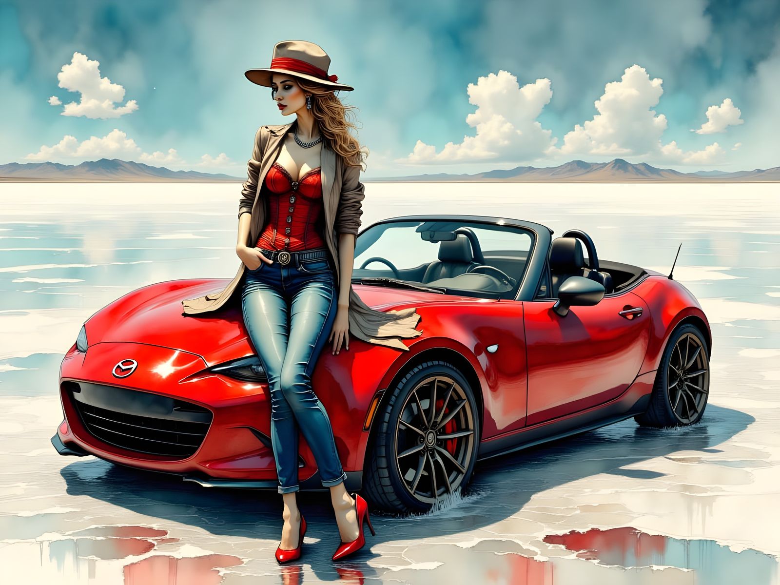 Surreal Romance on the Bonneville Salt Flats