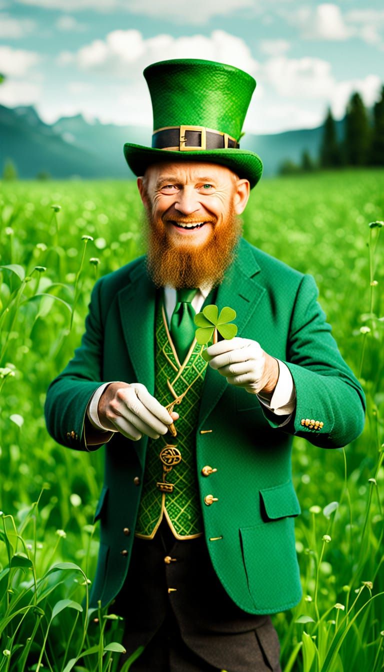 Leprechaun's Whimsical Gift in Emerald Meadow