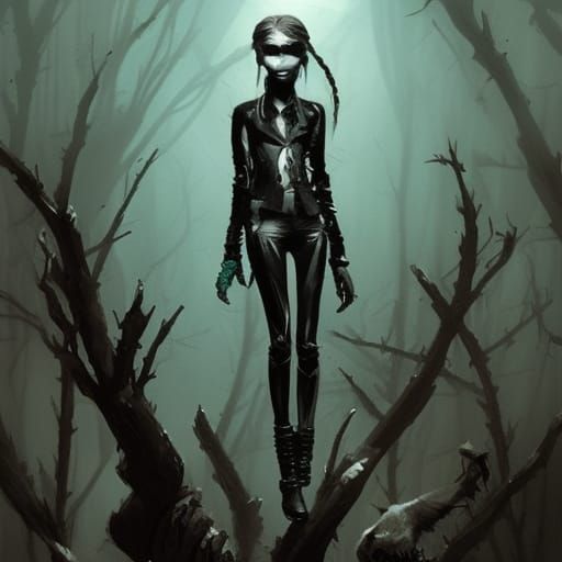 Sinister Monster High Character in Dark Fantasy Style