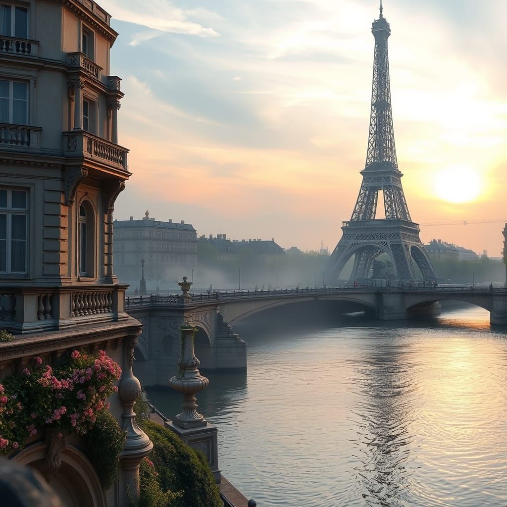 Dreamy Parisian Morning in Soft Focus