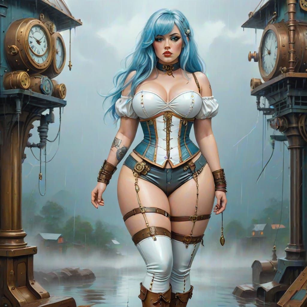 Steampunk Curves: Steam and Shadows