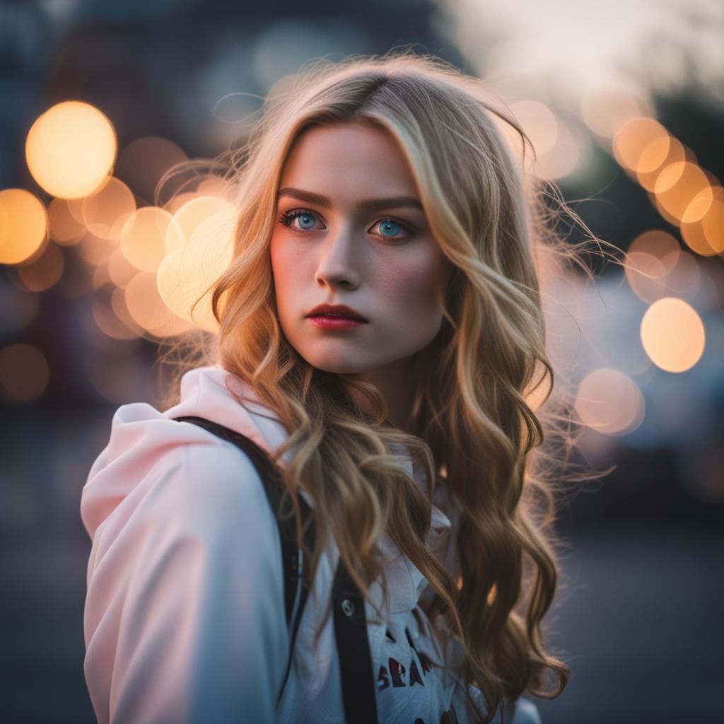 Romantic Photo with Bokeh and Natural Lighting