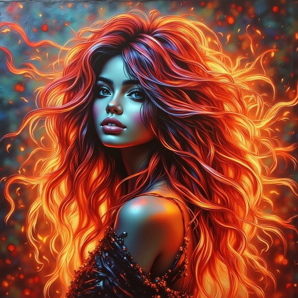 Hyperrealistic Woman Expresses Gratitude in Dramatic Splash ...