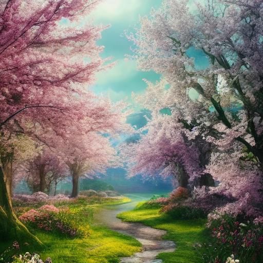 A Glimpse of Spring: Digital Matte Painting