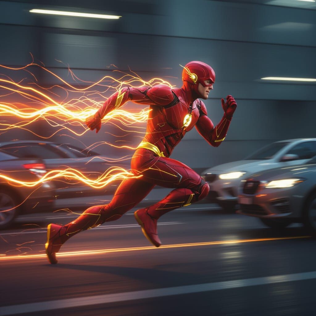 The Flash Blazes with Speed in Photorealistic Rendering