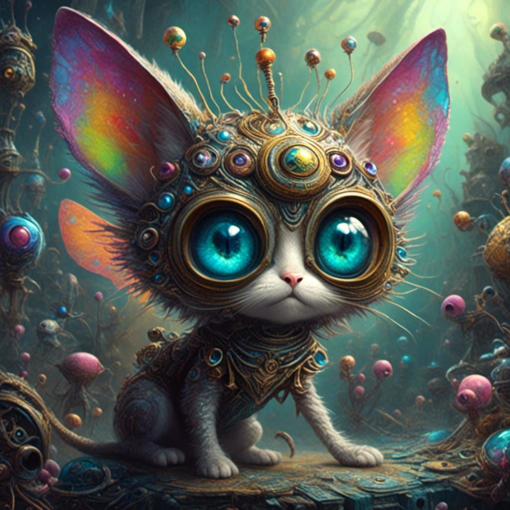 Cute Alien Kitten