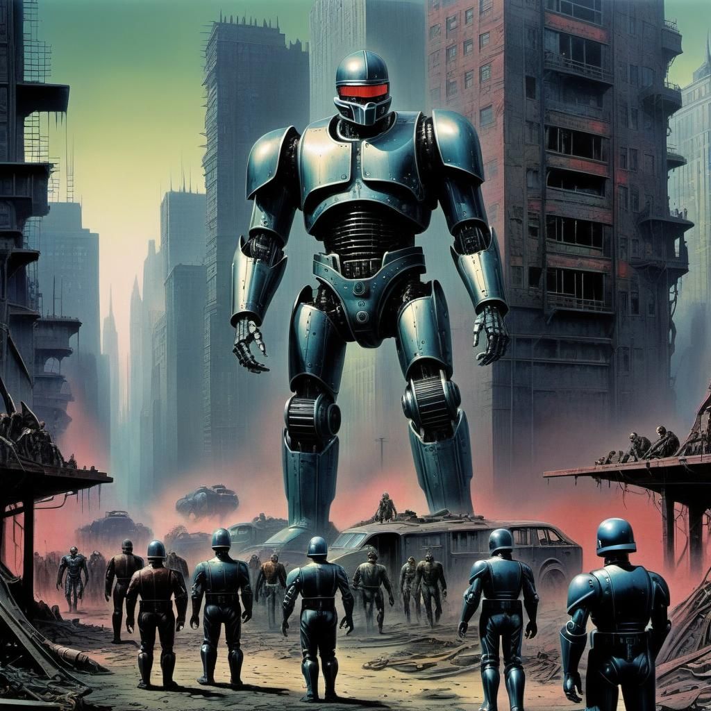 Dystopian Metropolis with Robocop and Mutants