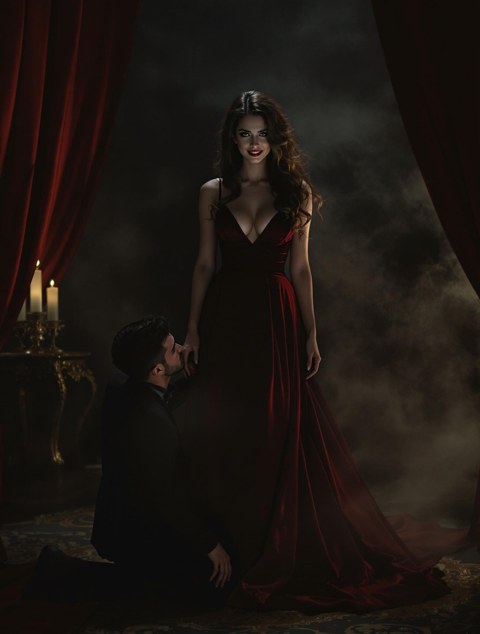 Enchanting Siren in Vintage Luxury