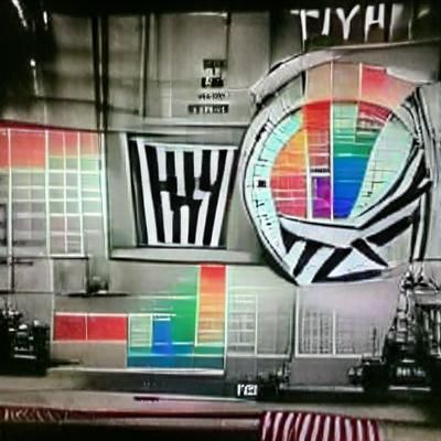 Vintage 1950s Hypnotic TV Test Pattern