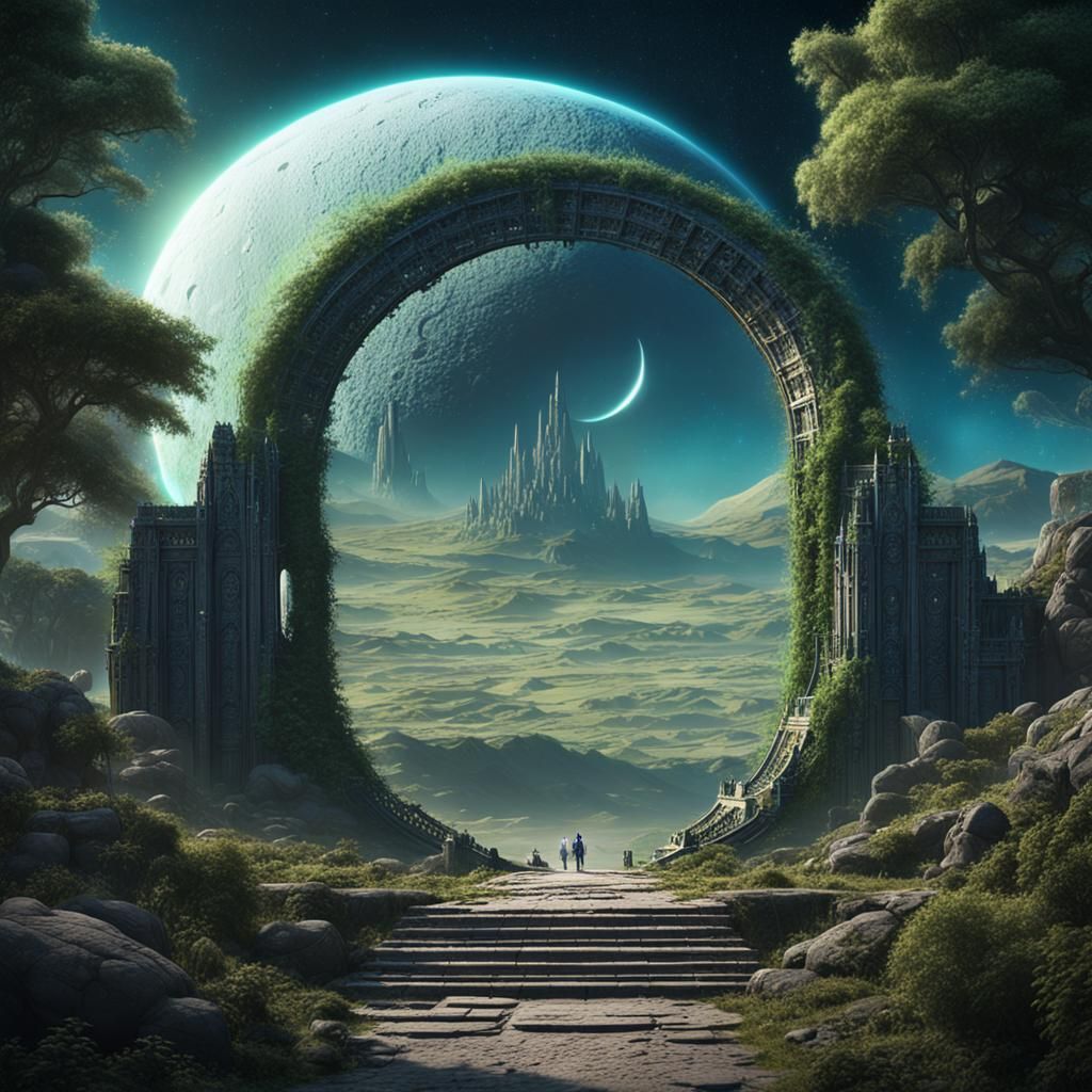 Lunar Gateway to Earth: A Fantastical Landscape
