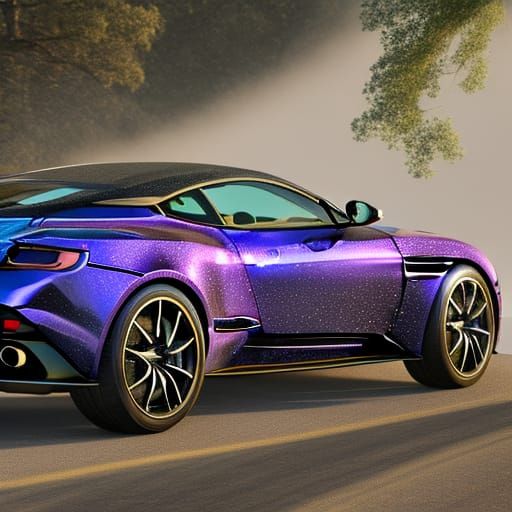 Glitter-Coated Aston Martin DB11: Fantasy Concept Art