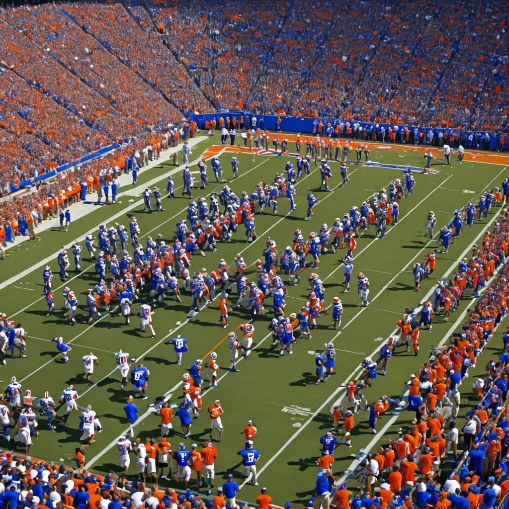 Gators Football at Ben Hill Griffin Stadium in Sports Photo