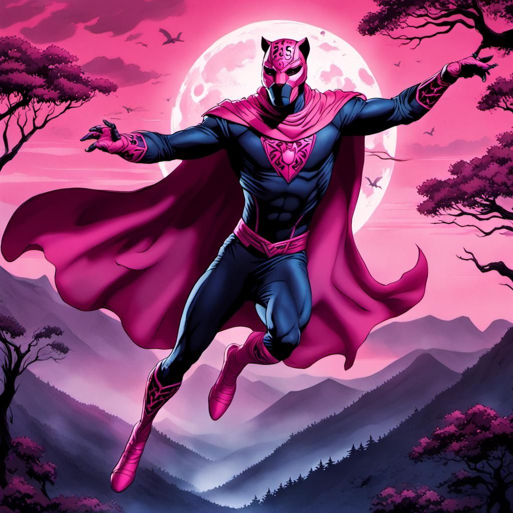 Valion, the superhero inspired by the Pink Panther, soars th...