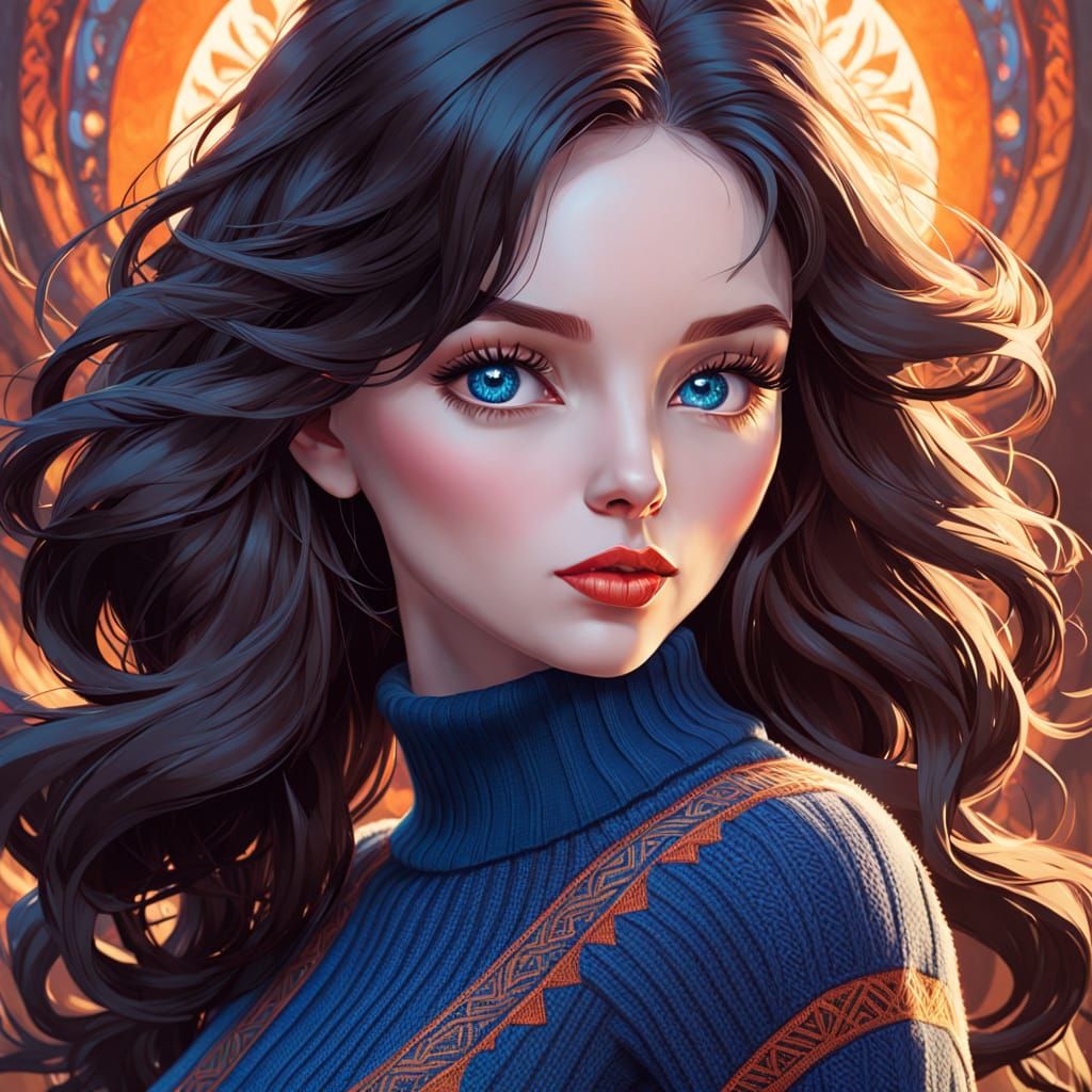 Eastern European Woman in Warm Light