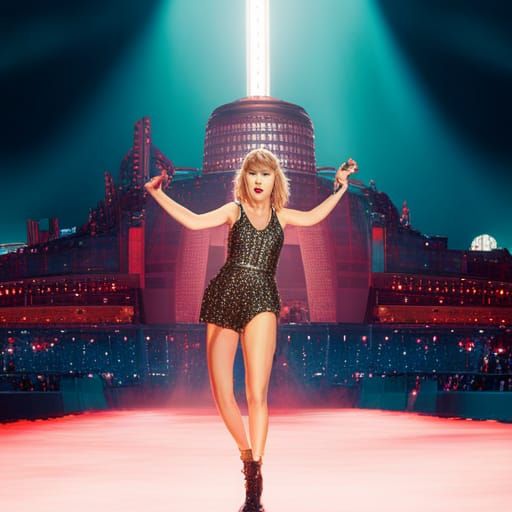 Taylor Swift Concert Art in Unreal Engine Style