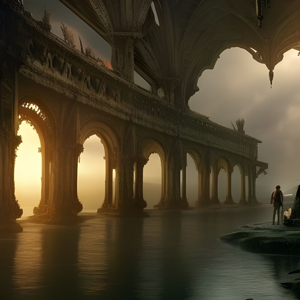 Crossroads to Many Worlds: Dreamy Digital Painting