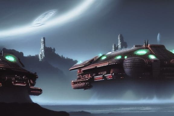 Mercenaries Fight on Alien World with Two Moons