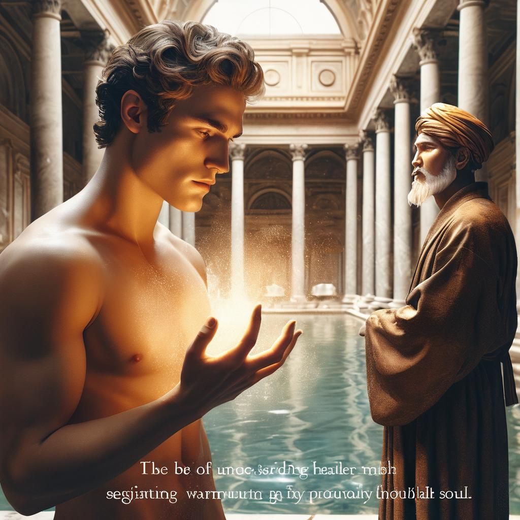 Conveying the moment of introspection for the young heir as ...