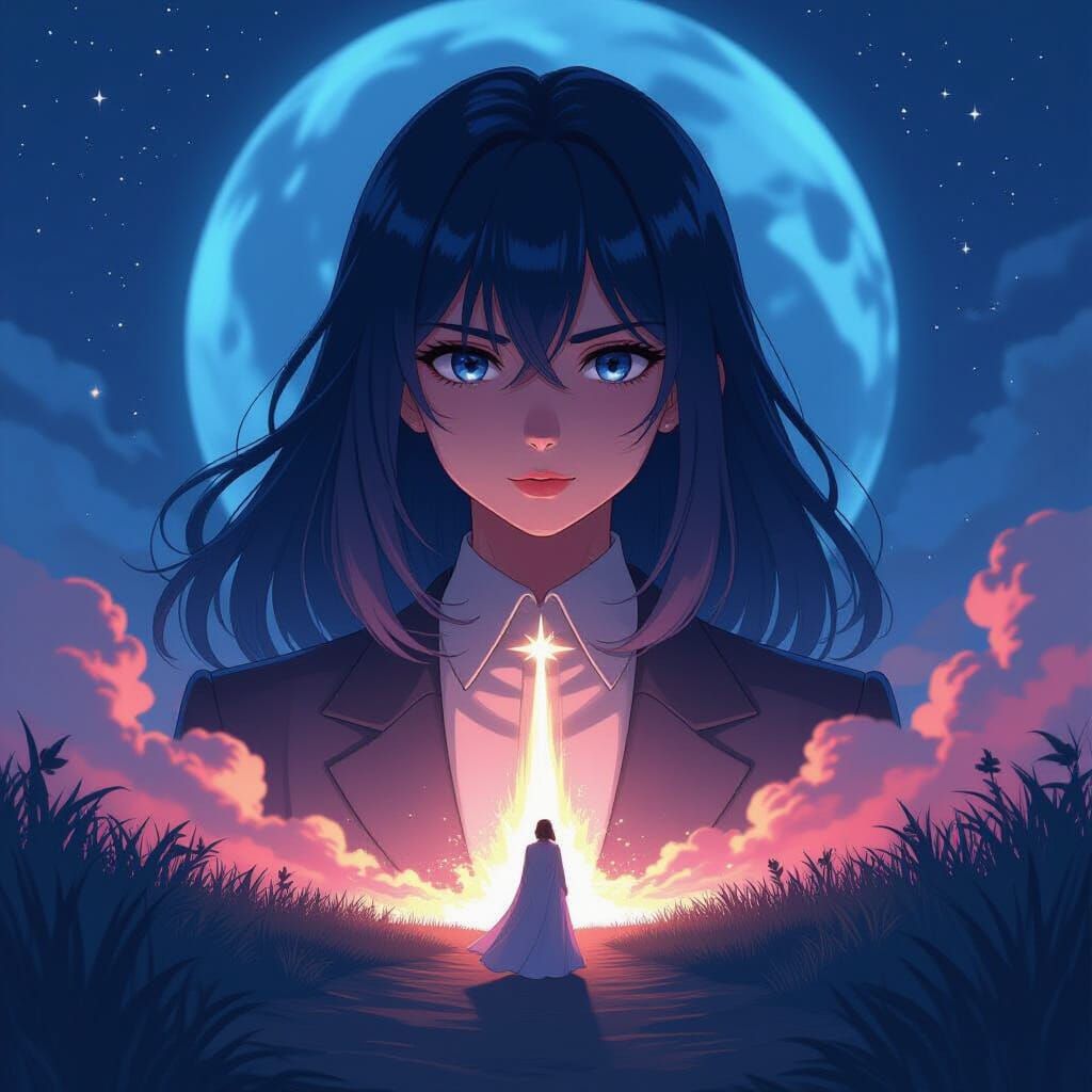 Anime Funeral in Orbit, Cel-Shaded Style