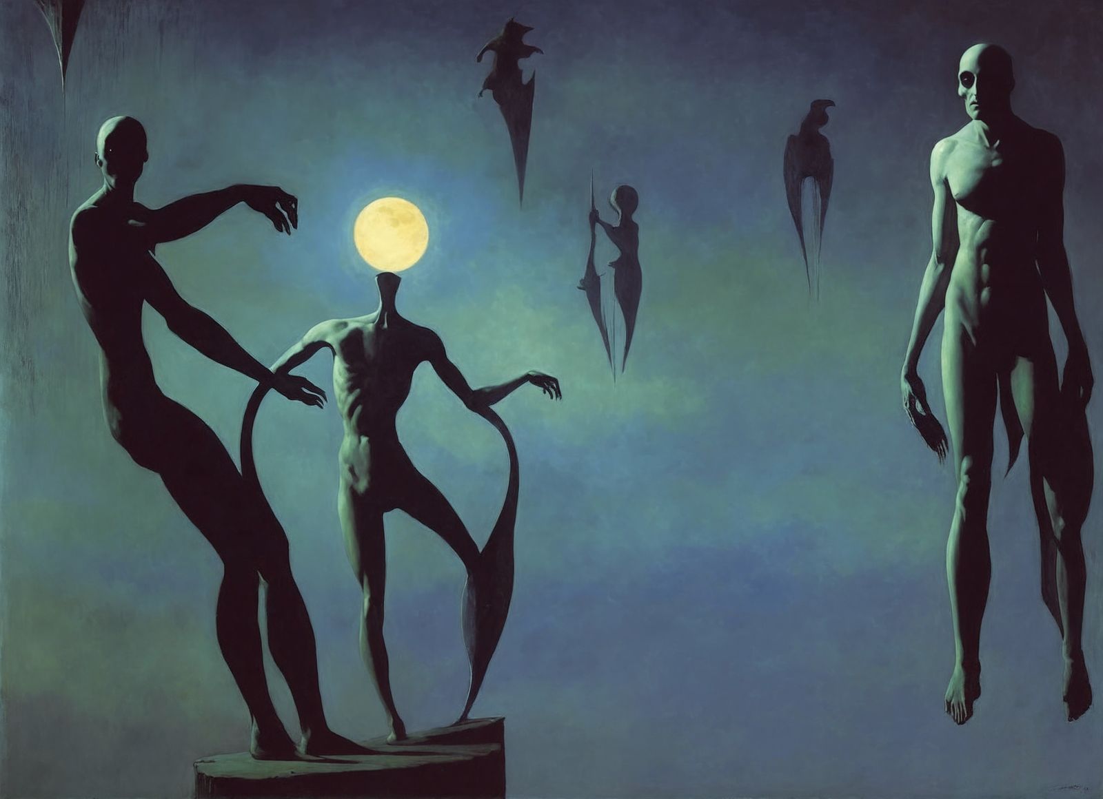 Surreal Good Morning Scene with Volumetric Lighting