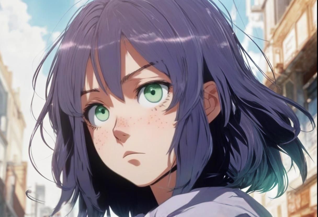 Anime Girl in Studio Ghibli Style