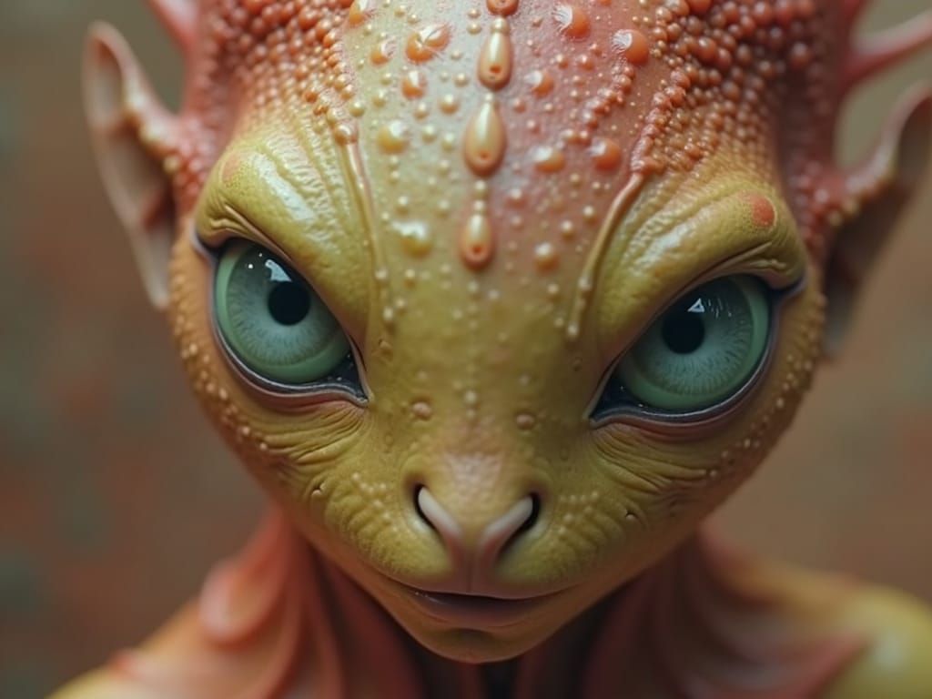 Bizarre Alien Portraits in a Detailed Matte Painting