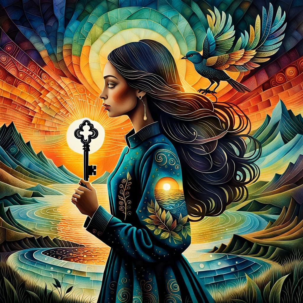 Inspirational Collage in 8K: Empowerment and Growth